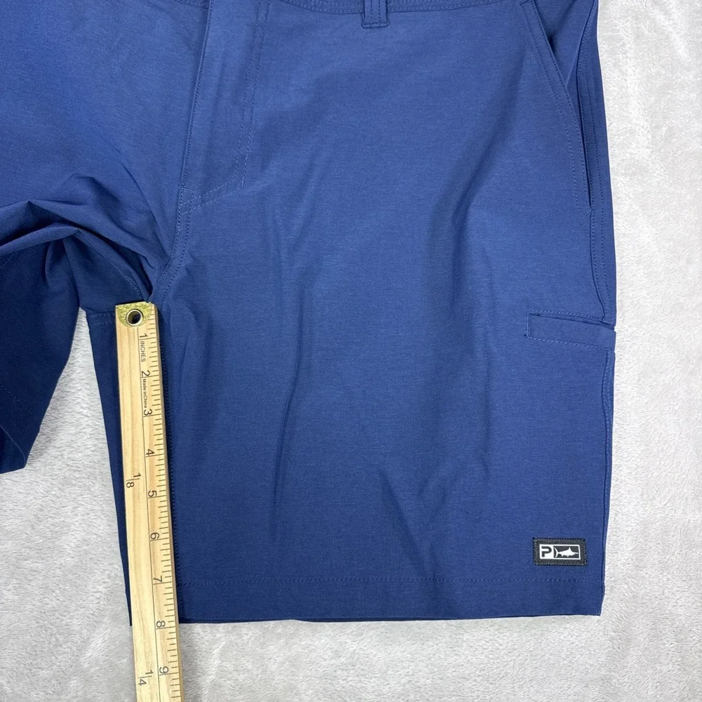 Pelagic Shorts Mens 38 Navy Blue Performance Fishing Outdoor Surf